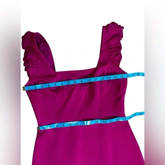 Aidan Mattox Fuchsia High Low Dress Size 0. G#2 - Picture 13 of 16